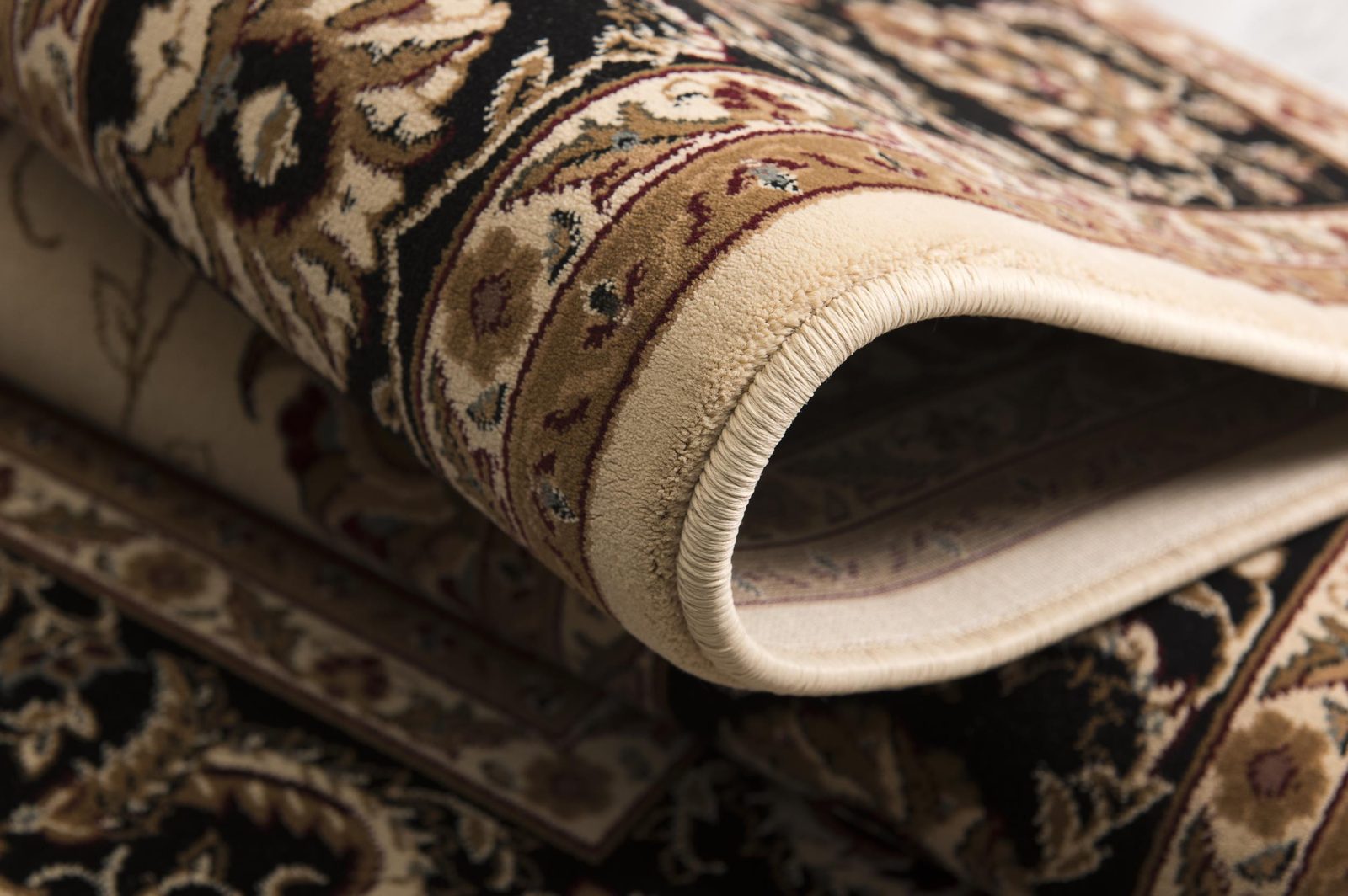 2′ X 3′ Beige Black And Brown Oriental Area Rug