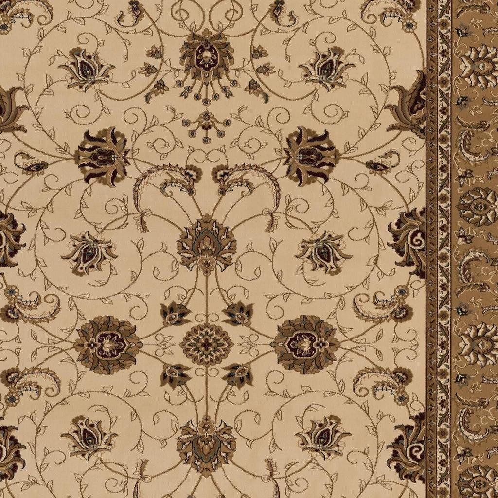2′ X 3′ Beige and Brown Oriental Area Rug