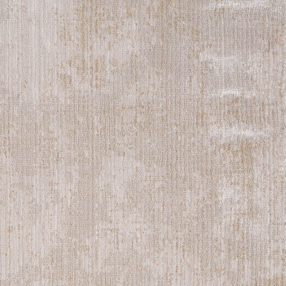 8′ Gray Ivory and Brown Abstract Runner Rug