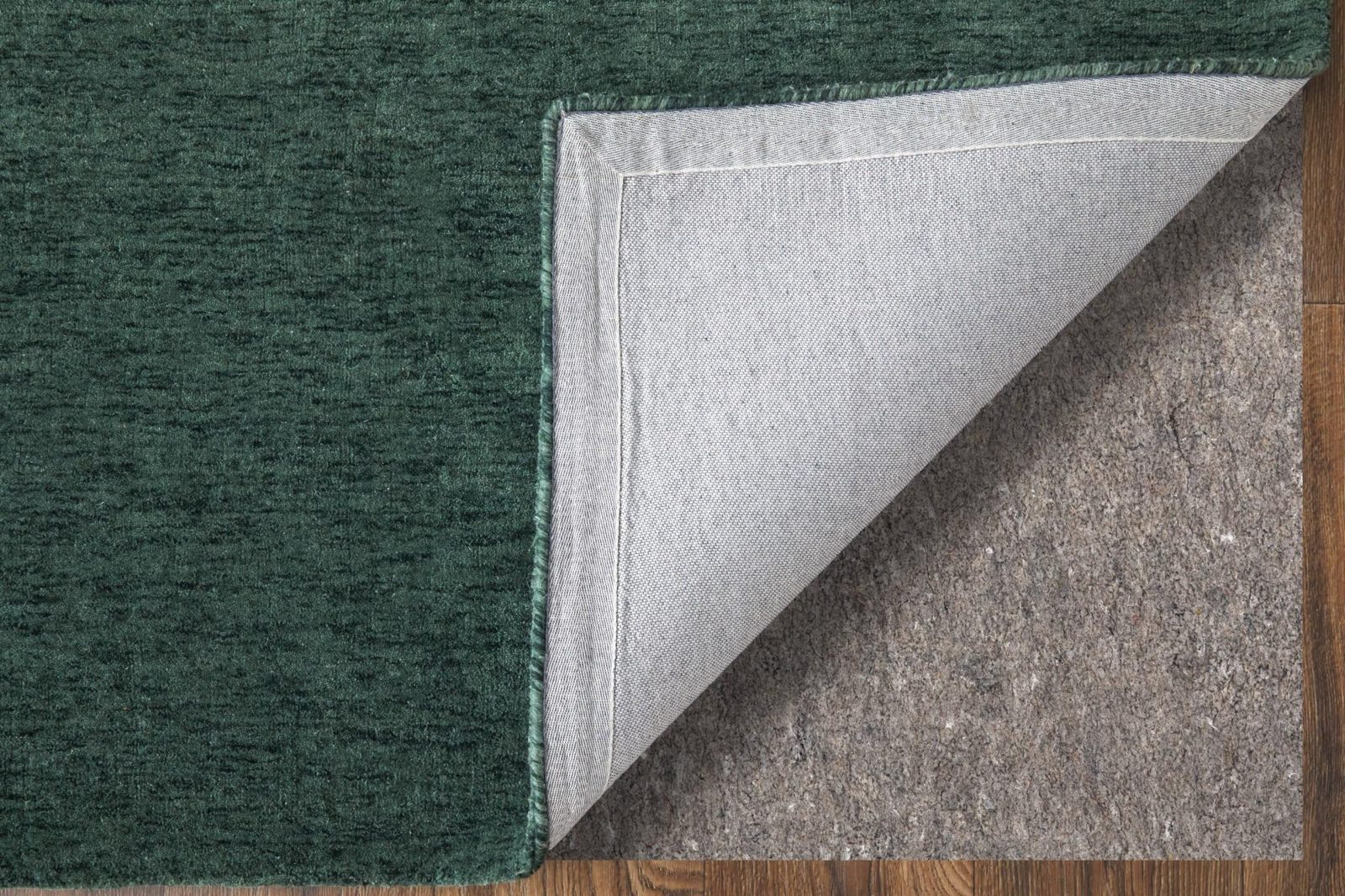 9′ X 13′ Green Hand Woven Area Rug