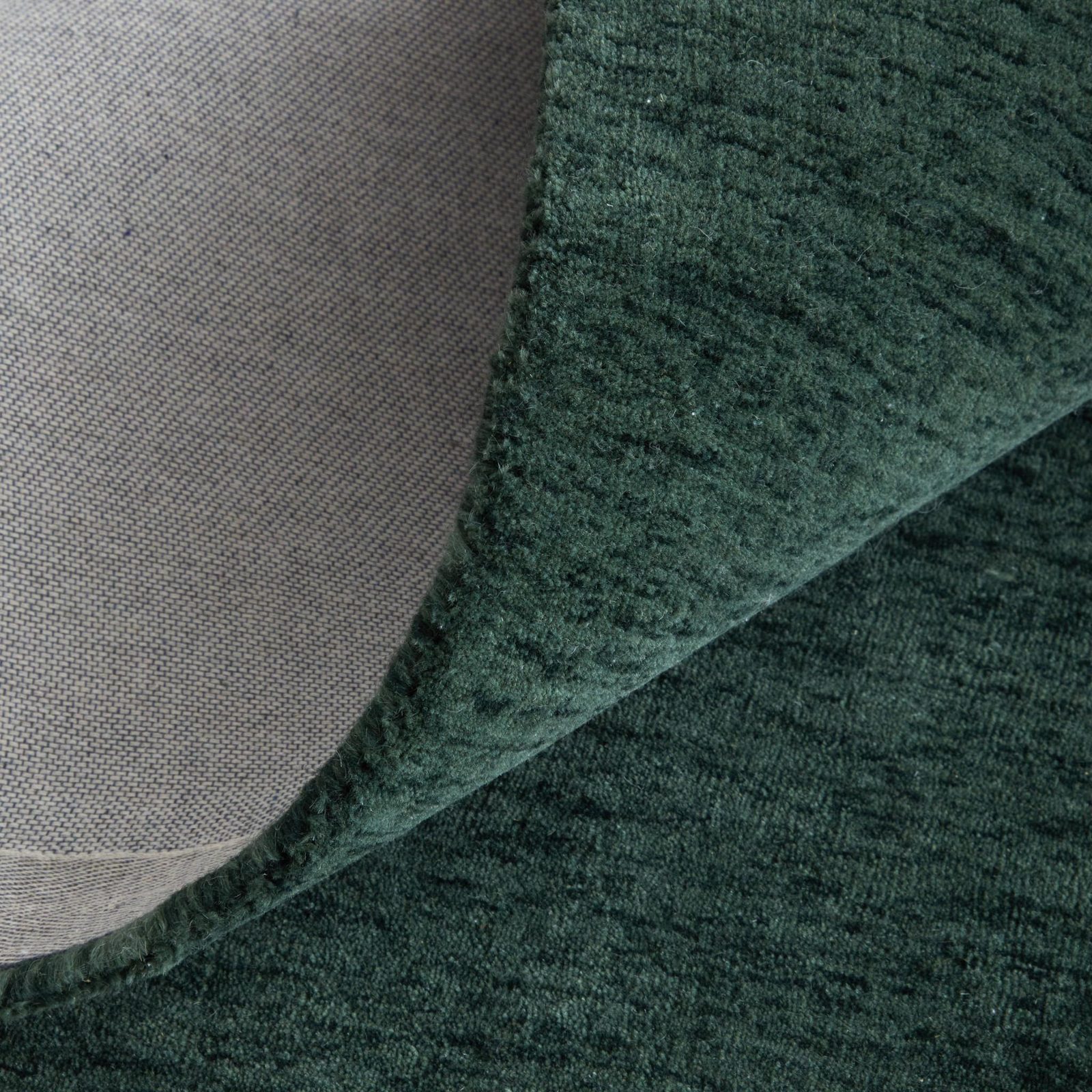 9′ X 13′ Green Hand Woven Area Rug