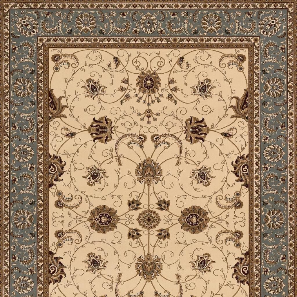 2′ X 4′ Beige And Black Oriental Area Rug