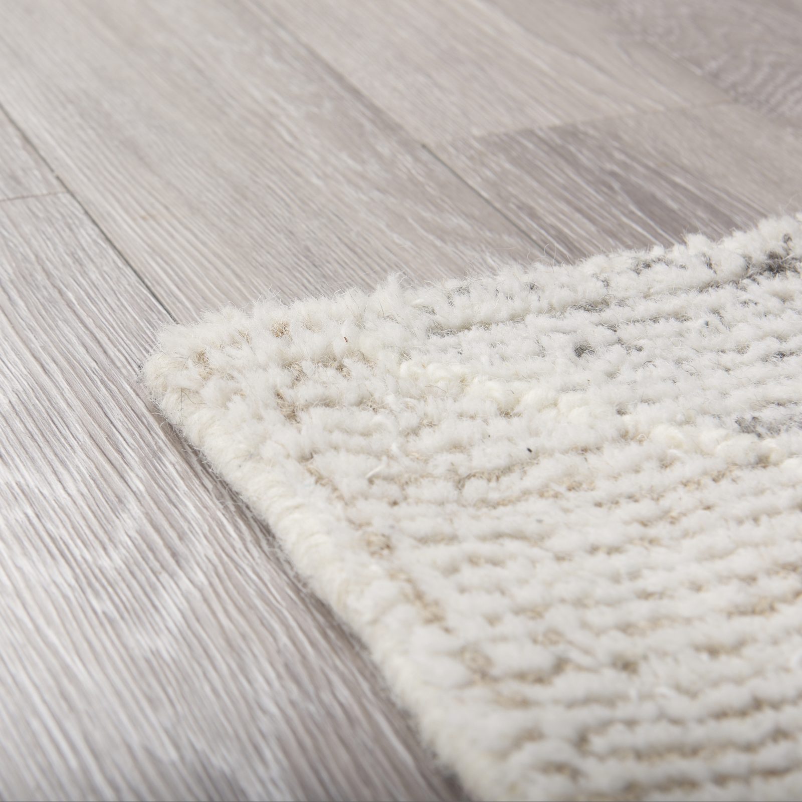 9 x 12 Neutral Handwoven Wool Geometric Area Rug